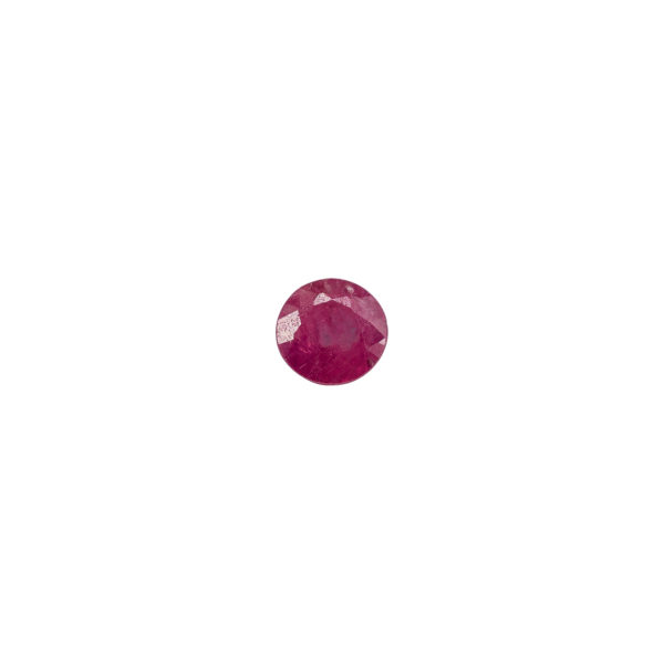 2mm Round Faceted Ruby (Natural)