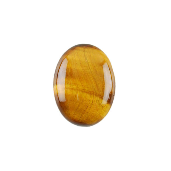 8x10mm Oval Yellow Tiger's Eye Cabochon