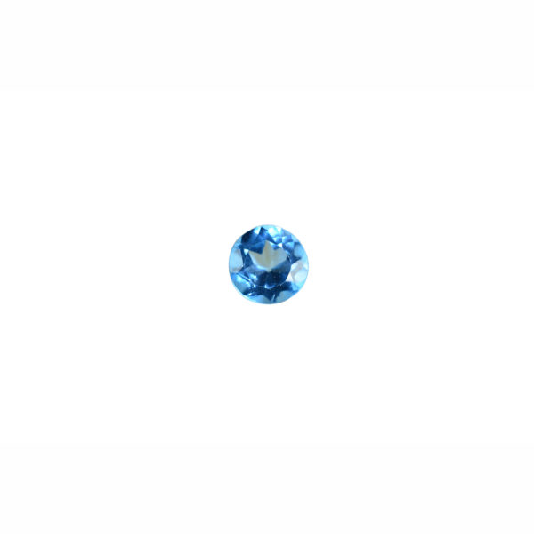 3mm Round AA Faceted Swiss Blue Topaz
