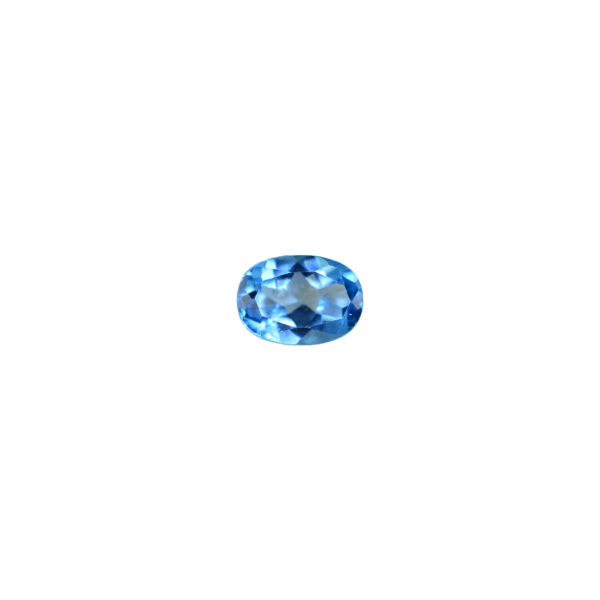 4X6mm Oval AAA Faceted Swiss Blue Topaz