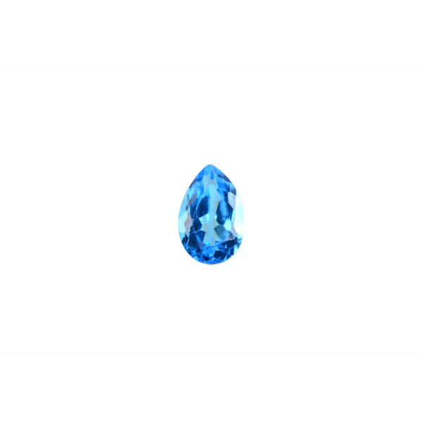 5x8mm Pear AA Faceted Swiss Blue Topaz