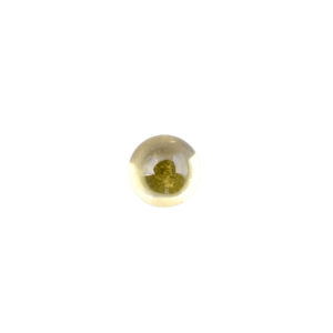 5mm Round Yellow Cubic Zirconia Cabochon