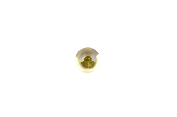 5mm Round Yellow Cubic Zirconia Cabochon