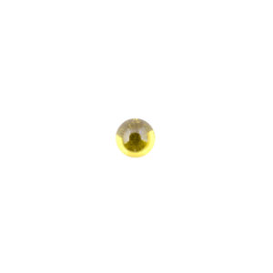 5mm Round Golden Cubic Zirconia Cabochon
