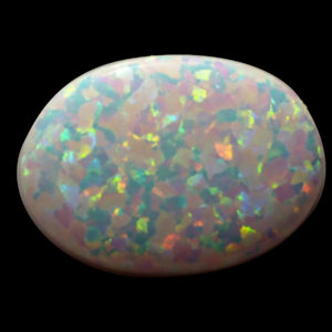 5x7mm Oval Opal (Synthetic) Cabochon