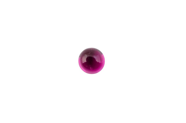 5mm Round Ruby Colored Sapphire (Synthetic) Cabochon