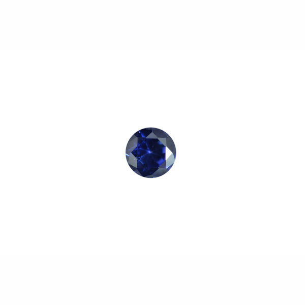 2mm Round Faceted Blue Sapphire (Synthetic)