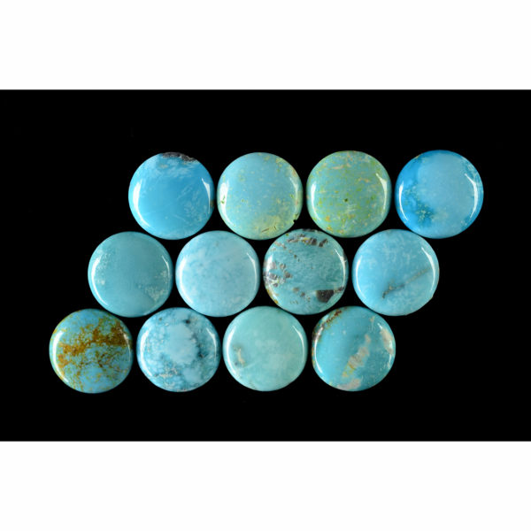 10mm Stabilized Round #8 Nevada Turquoise Cabochon