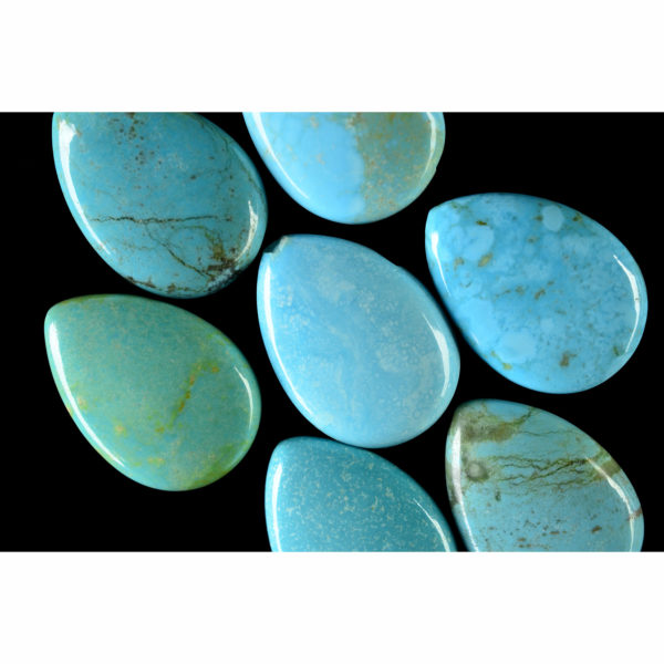 13x18mm Stabilized Pear #8 Nevada Turquoise Cabochon