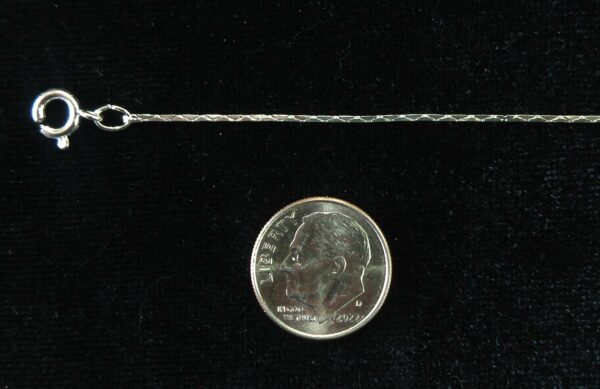 Silvertone Cobra Chain Necklace