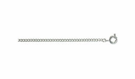 3.4mm Sterling Silver Diamond Cut Curb Chain
