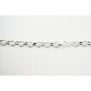 18-inch 3.4mm Silver Plate Rolo Chain