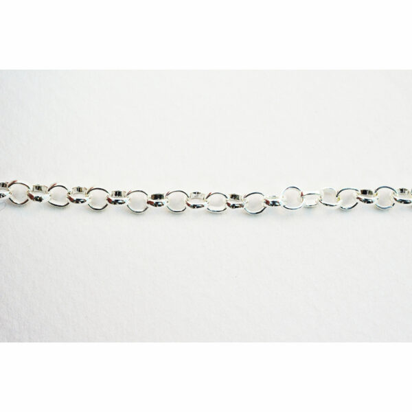 18-inch 3.4mm Silver Plate Rolo Chain