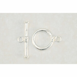 14mm Ring Silver Plated Toggle Clasp