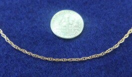 1.4mm Gold-Fill Rope Chain