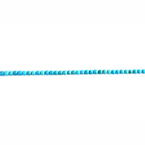 Round Blue Chinese Maanshan Natural Turquoise Bead Strands