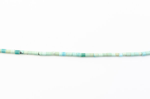 Blue Green Chinese Stabilized Turquoise Heishi Bead Strands