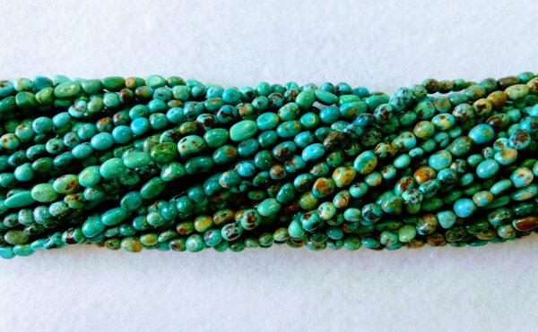 ong Drill Nugget Blue Green Tibetan Stabilized Turquoise Bead Strands