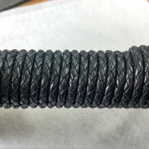 Black Deluxe Bulk Braided Leather Cord