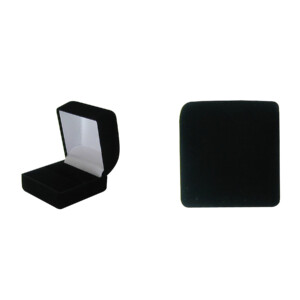 Black Velveteen Ring Box