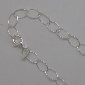 213310 Sterling Silver Large Oval Cable Necklaces