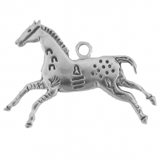 Sterling Silver Painted Horse Charm