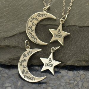Love You to the Moon and Back Charm Set
