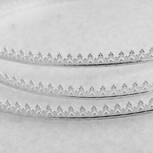 Sterling Silver Hearts Gallery Wire