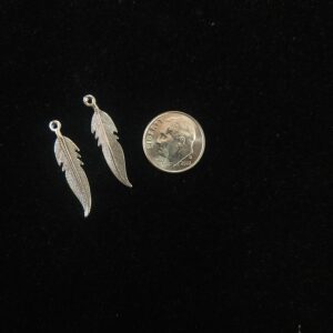 Double Sided Feather Charms