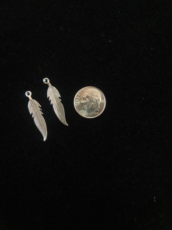 Double Sided Feather Charms