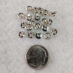 Sterling Silver Medium Weight Earring Nut