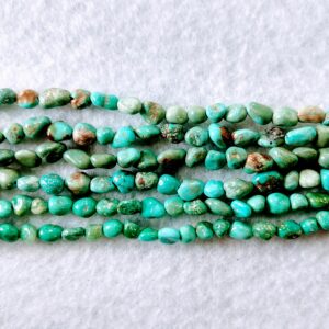 Sleeping Beauty Long Drill Natural Turquoise Nugget Bead Strands