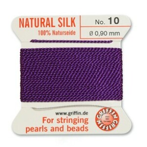 #10 Silk Bead Cord - Amethyst