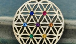 Sterling Silver Flower of Life Chakra Charm