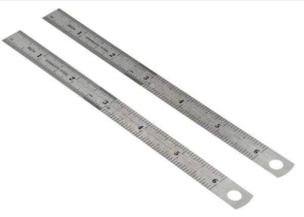 English-Metric 6-Inch Rulers