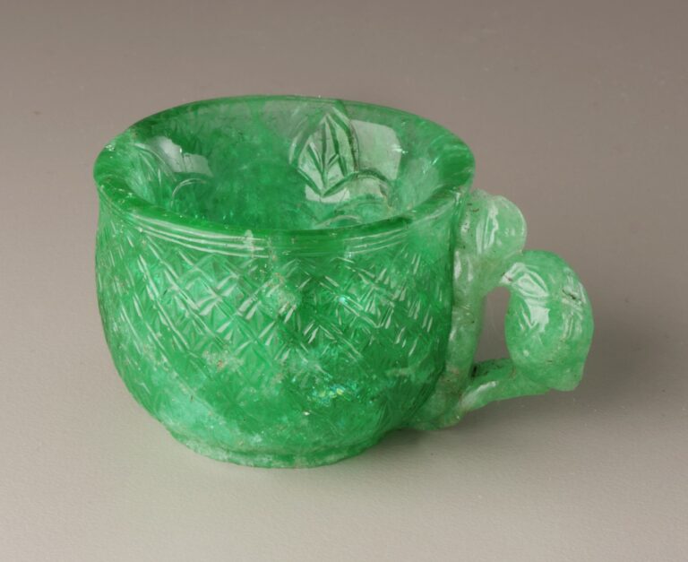 Carved Emerald Cup 1600-1700 Smithsonian Collection