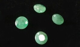 Emerald Faceted Rounds
