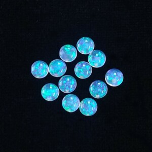 Lab Grown 5mm Round Opal Cabochons