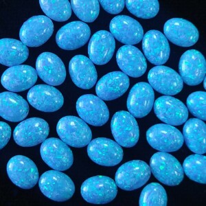 Lab Grown Oval Opal Cabochons