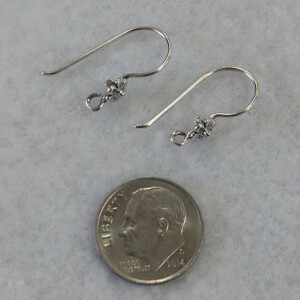 Sterling Silver French Earring Wire - Flower